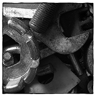 'Technics 3'  •  palladium print  •  12" x 12"